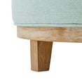 thumbnail image 5 of Christopher Knight Home 30.7" Modern Round Storage Ottoman, Fabric Upholstered with Wooden Legs, Light Green, 5 of 8