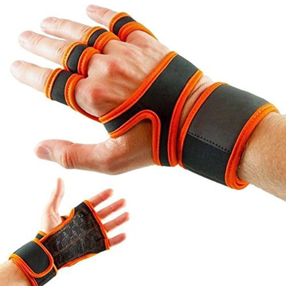 Pull Up Grips Pads with 4 Finger-Loops Lifting Sweat Proof Pads for Calisthenics and Powerlifting Workout Glove for Gym