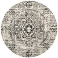 thumbnail image 2 of SAFAVIEH Evoke Fullman Bordered Area Rug, Ivory/Black, 3' x 3' Round, 2 of 10