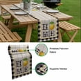 thumbnail image 5 of Lemon Table Runner - 120 Inch Long, Kitchen Dining Table Runner Dresser Scarves, Summer Botanical Black White Plaid Pastoral Wooden Farmhouse Decor for Coffee Tables Wedding Party Banquet, 5 of 8