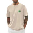 thumbnail image 1 of Wancir Mens Shirts Clearance Sale Man Falling Shoulders Printing Motion Bodybuilding T-shirt, 1 of 3