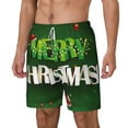 thumbnail image 2 of Gaeub Merry Christmas Mens Swim Trunks Stretch Beach Shorts Quick Dry for Men Swim Shorts Swimwear with Pockets- XX-Large, 2 of 9