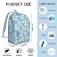 thumbnail image 5 of Floral Sunflower Pattern Backpack – Aesthetic Bloom Design, Large Capacity Canvas Bookbag with Anti-theft Features for Students, 5 of 5