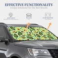 thumbnail image 4 of Disketp 2 Piece Avocado With Seeds Pattern Windshield Sunshades,Folding Windshield Sun Shade For Car Suv Trucks Sedan,Blocks Uv Rays Sun Visor Protector-Small, 4 of 7