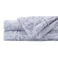 thumbnail image 3 of Chanasya Fuzzy Faux Feather Fur Throw Blanket - Reversible Soft Elegant Ruffle front and Micro Mink Back Chick Blanket for Bed Couch Room (50x65 Inches) Lavender, 3 of 3