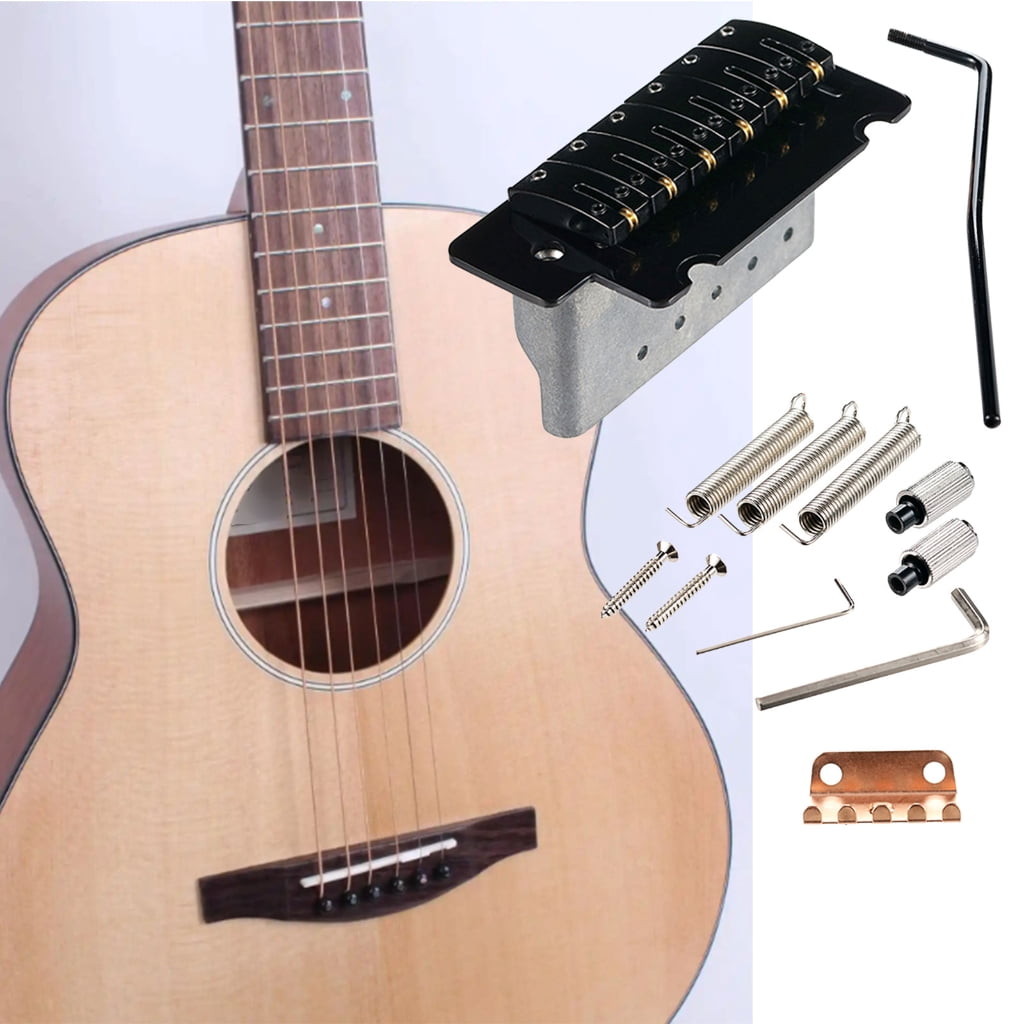 CEORPER 6 String Electric Guitar Bridge Set Heavy Duty Metal Tremolo System for Guitar