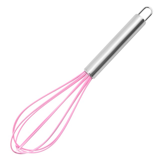 Resistencia al calor, alta flexibilidad, gran superficie de contacto, agarre cómodo, batidor de huevos manual de cocina de 10 pulgadas