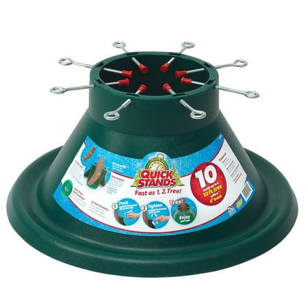 EMSCO Group Quick Stands 10 ft. Polyethylene Christmas Tree Stand with Quick Lock System