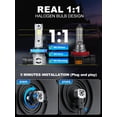 thumbnail image 4 of Bombillas para auto rimthin 9005+H11, 64.000 lm, ventilador de enfriamiento, paquete de 4, 4 of 4