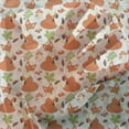 thumbnail image 3 of Fox Tulle Curtains with Rod Pocket, Forest Fauna and Flora with Foxes Nature Leaf and Mushrooms Pattern, Sheer Drape for Wedding Party 2 Panels, 7 Sizes, Apple Green Orange Brown, by Ambesonne, 3 of 3