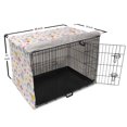 thumbnail image 6 of Rainbow Dog Crate Cover, Repetitive Unicorn Pegasus with Funny Cartoon Items, Easy to Use Pet Kennel Cover Small Dogs Puppies Kittens, 7 Sizes, Multicolor, by Ambesonne, 6 of 6