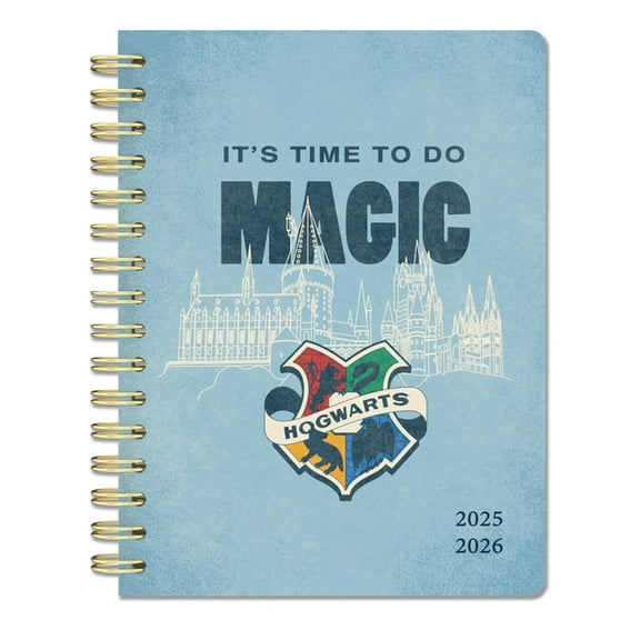 Harry Potter 2025-2026 Harry Potter: Hogwarts Student Planner: August - July, 6.5 X 8.25, (Spiral-Bound)