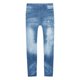 thumbnail image 1 of Pantalones de mezclilla de imitación para mujer - Yinane Vaqueros falsos con estampado de mezclilla para mujer, 1 of 8