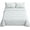 Blue Plum Bloosom, variant on 4 count Printed Sheets Set, Hotel Luxury Brushed Microfiber, Soft & Breathable, 12" Deep Pocket Fitted Sheet, Full Size Sheet Set, Leafy Tranquil