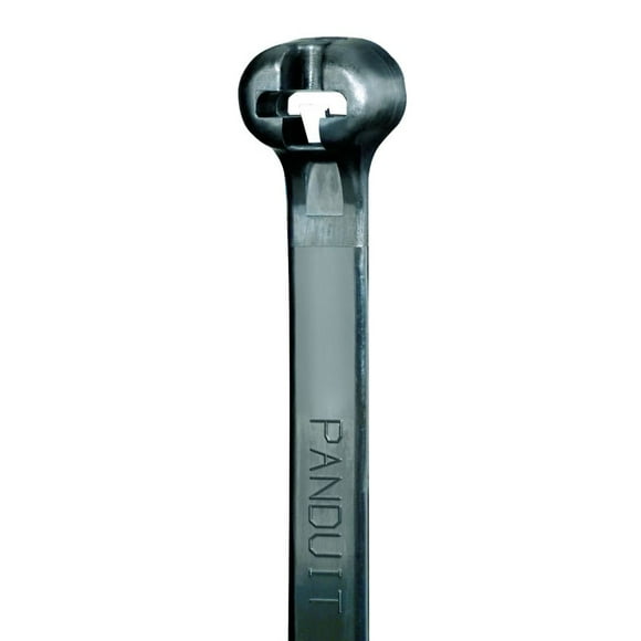 Panduit BT3LH-L0 Cable Tie, Metal Barb, Light-Heavy, Weather Resistant Nylon 6.6, 11.8-Inch Length, Black (50-Pack)