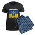 thumbnail image 5 of CafePress - Save Ukraine Raise Your Voices Women's Dark Pajama - Women's Short Sleeve Print T-Shirt and Pants Dark Cotton Pajama Set, 5 of 7