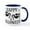 White/Navy Inside, variant on CafePress - Happy Halloween Spiders Mugs - 11 oz Ceramic Mug - Novelty Coffee Tea Cup