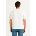 thumbnail image 2 of 100% Cotton Oversize Fit Crew Neck Ecru Men's T-Shirt - Alpha, 2 of 2
