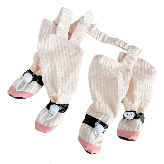 Yammee Anti-Dusts Pants,Anti Slip Paws Protector Shoes with Suspenders Dog Shoes Leggings