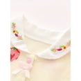thumbnail image 5 of WIBACKER 100% Cotton Newborn Baby Girl Snap-up Rompers, 0-18M,Ruffle Sleeve Infant Summer Strawberry Jumpsuit, 5 of 12