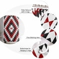 thumbnail image 6 of Shower Curtain Aztec Boho Bathroom Curtains with Hooks, Waterproof Fabric Bohemian Abstract Geometric Red Black Bath Shower Curtains Set for Bathroom Bathtubs Decor 36x72 Inch, 6 of 8