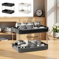 thumbnail image 1 of Estante de almacenamiento de tazas | Organizador de vasos de plástico para vasos de café | Diseño compacto que ahorra espacio para el hogar, la oficina, la cocina y el uso al aire libre | Blanco y, 1 of 7