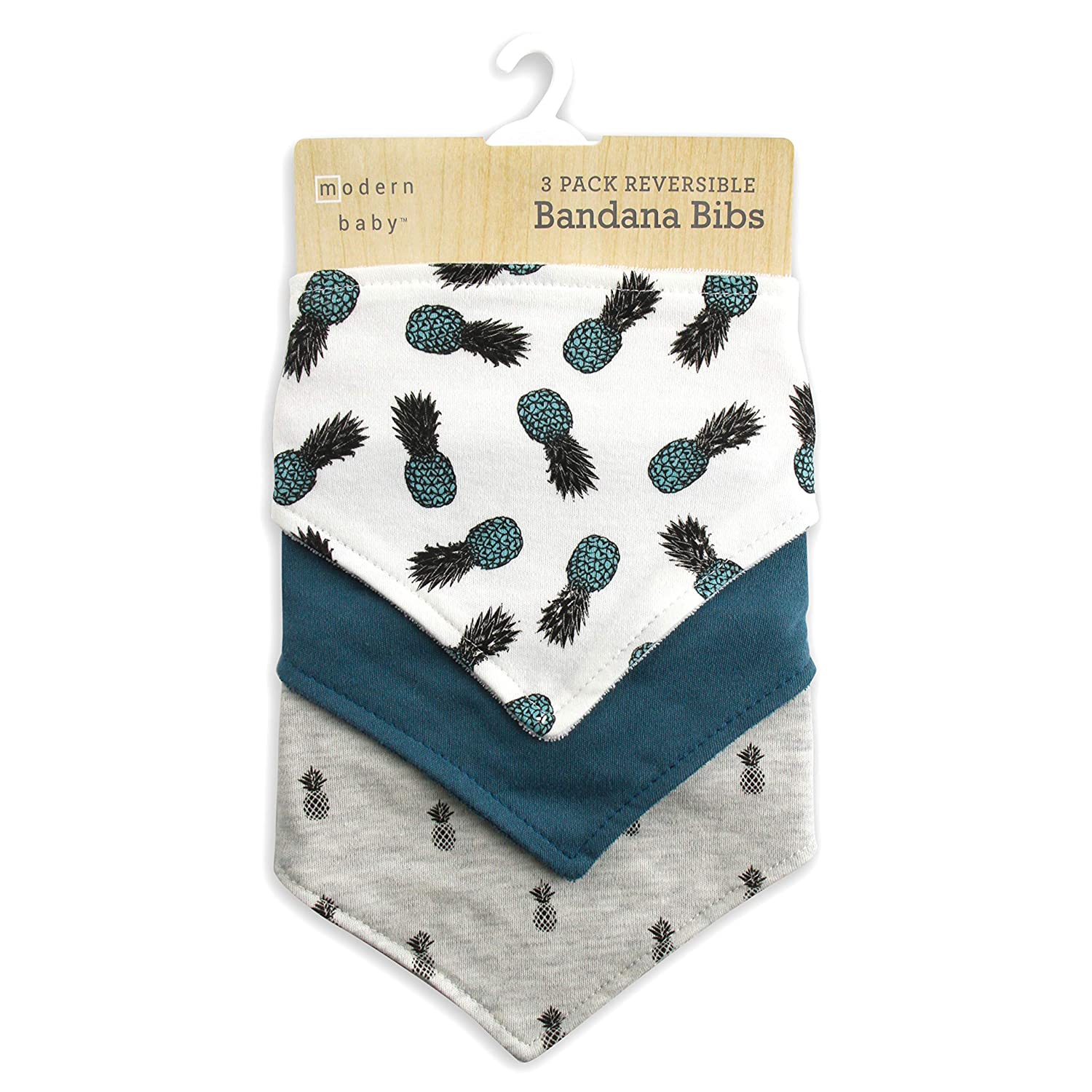 modern baby reversible bandana bibs