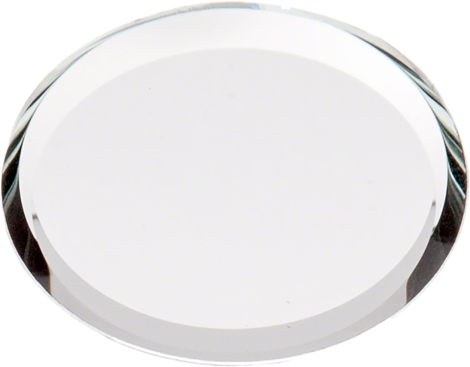 Plymor Round 3mm Non-Beveled Glass Mirror Pack of 24 1.5 inch x 1.5 inch 