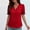 Red, variant on Ussuma V-Neck Lace Blouses for Women for Women Eyelet Lace Ruffle Stylish Short Sleeve Women's Top Personality Elegant and Intellectual Dance Party Party Holiday Party