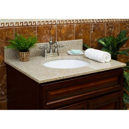 Lesscare Lgw43224 43 In X 22 In X 4 In Vanity Granite Top Wheat