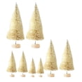 thumbnail image 1 of 8-Adornos de árbol en miniatura 4 tamaños Mini árbol de Navidad artificial para decoración del hogar Beige Zulema Pino en miniatura, 1 of 8