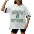 thumbnail image 3 of Women's Gameday Couture White Charlotte 49ers Iconic Oversized Fashion Jersey, 3 of 5