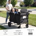 thumbnail image 3 of AILEEKISS Collapsible Wagon Stroller, Black, 3 of 10