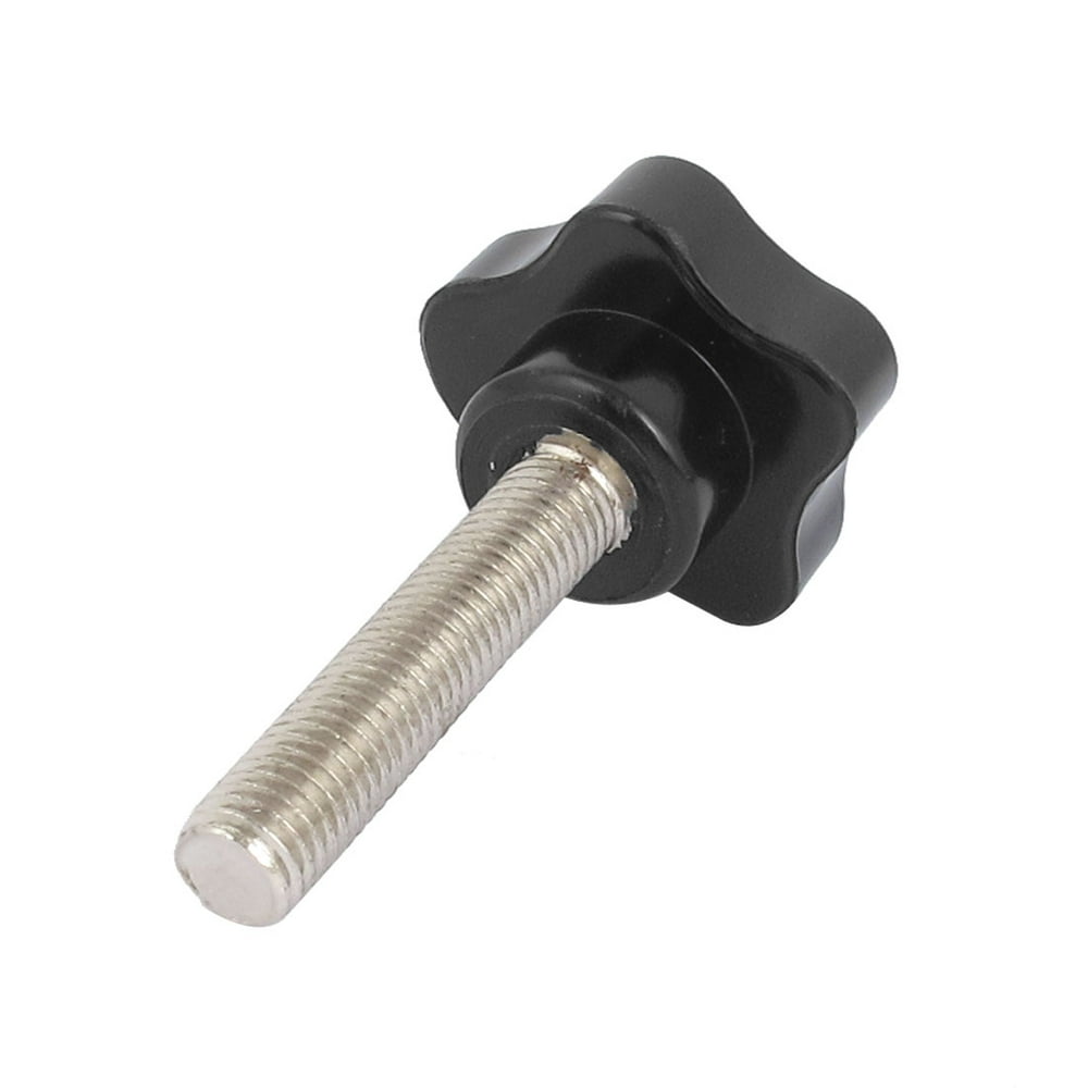 M10x50mm Male Threaded 38mm Plastic Star Head Screw On Type Clamping