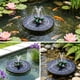 thumbnail image 1 of Bomba solar para bebedero de pájaros exterior | Surtidor de agua solar para jardín, piscina o estanque | Fuente flotante de 4 W con 5 boquillas | Elemento decorativo de agua para patio, 1 of 9