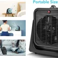 thumbnail image 5 of TRUSTECH Portable Cooling Fan, Desk Fan 2 in 1 Fan Heater Combo, 45° Tilt Air Circulator, 2 Speed, Safety Protection for Home Office, Black, 5 of 7