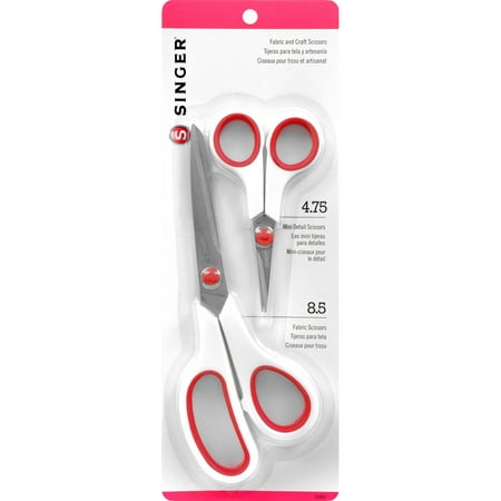 Singer Fabric and Craft Scissors, 8.5-Inch & 4.75-Inch, 2