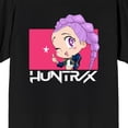 thumbnail image 7 of KPop Demon Hunters Huntrix Rumi Sparkle Wink on Black Short Sleeve Adult T Shirt - 6XL, 7 of 7