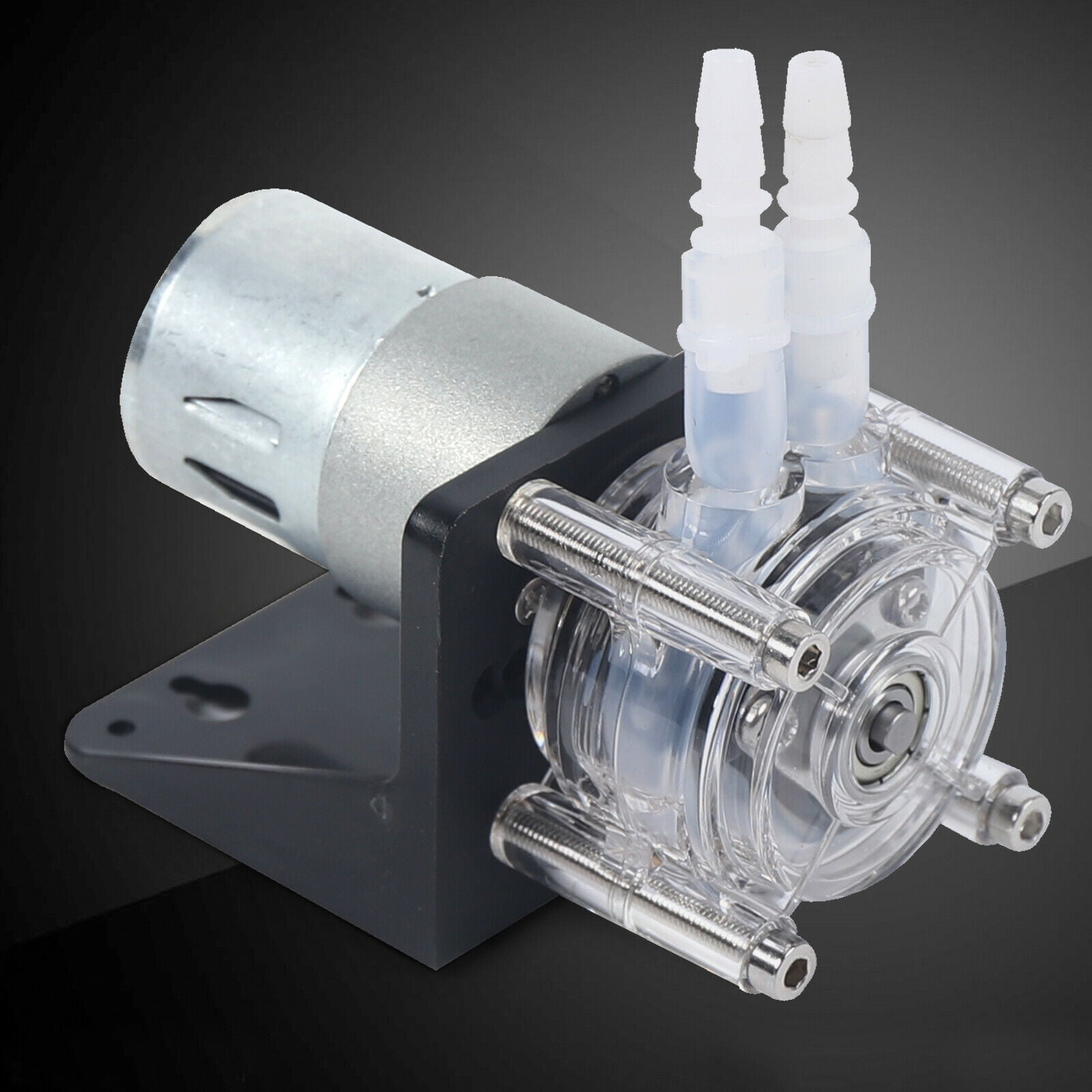 CNCEST Peristaltic Pump Stainless DC Brushed Geared Motor Dosing Vacuum