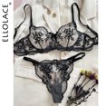 thumbnail image 2 of Ellolace-ropa interior de tul sin costuras con bordado de encaje, lencería de fantasía, conjuntos exóticos, Floral, hermoso, conjunto de Bilizna, 2 of 5