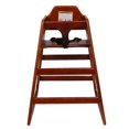 thumbnail image 2 of Yoneston Wooden Baby Feeding High Chair, Double Solid Wood Baby Booster Seat for Eat & Grow Portable High, Walnut Finish, 2 of 10