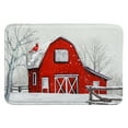 thumbnail image 1 of Tapis En Mousse À Mémoire De Forme Avec Impression Numérique (WinterS Coming - Barn In Winter), 1 of 3