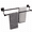 Matte Black, variant on Brushed Nickel Double Towel Bar 24 Inch, SUS304 Stainless Steel Heavy Duty Wall Mount Rack for Bathroom