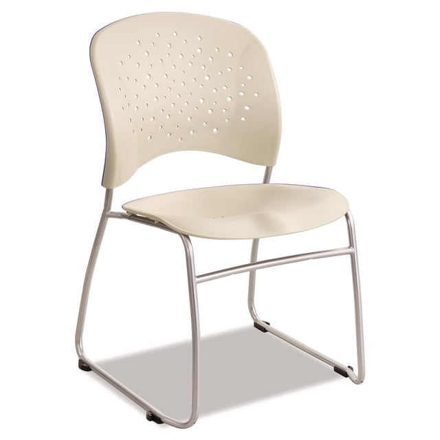 Pemberly Row Chaise d'Invité Contemporaine Base Traîneau Dossier Rond en Latte