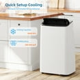 thumbnail image 4 of M optimized Portable Air Conditioner,14000BTU Air Conditioner with Dehumidifier, Fan Modes, Cools up to 750 Sq.Ft, Room Floor AC Unit with Remote Control/24Hrs Timer/Moveable Wheels/Washable Filter, 4 of 6
