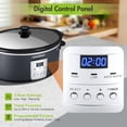 thumbnail image 6 of 7 QT Electric Programmable Oval Slow Cooker Ceramic Inner Pot, 6 of 7