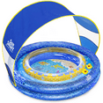thumbnail image 1 of Aqua Leisure SunSmart Lazy River Kiddie Pool with 50 UPF Sun Shade, Blue, 1 of 5