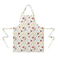 thumbnail image 2 of Pioneer Flower Floral Print Pattern Apron for Women and Men, Cotton Linen Waterproof with Pockets, Adjustable, 33x27 Inch for Kitchen, Gardening, BBQ, Salon, 2 of 6
