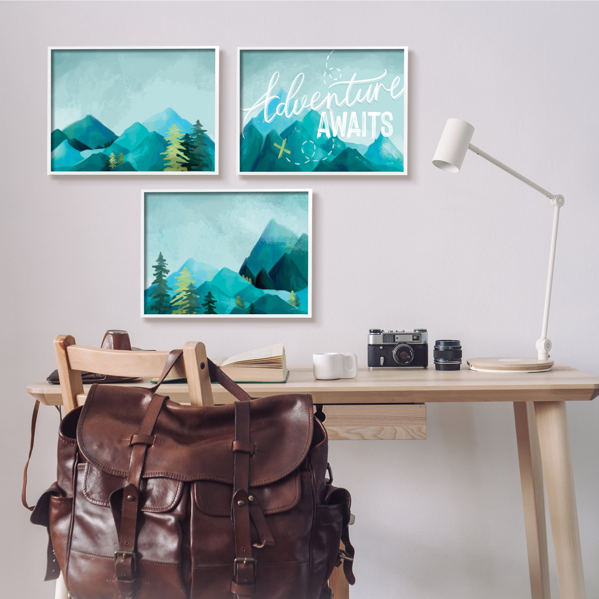 Stupell Industries Icy Panoramic Adventure Awaits Outdoor Motivational Phrase,20 x 16, Design by House Fenway