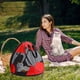 thumbnail image 5 of Bolsa plegable para perros pequeños, gatos, pájaros de hasta 22 libras - Mochila de viaje liviana de 2 libras con fondo resistente, cremallera segura, malla transpirable, 15.7" de diámetro, 5 of 5